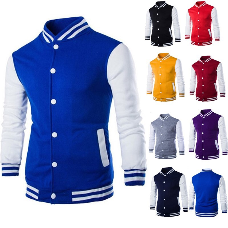 Varsity Jacket Letterman - Hoodies Men/Boy Baseball Jacket Men Fashion