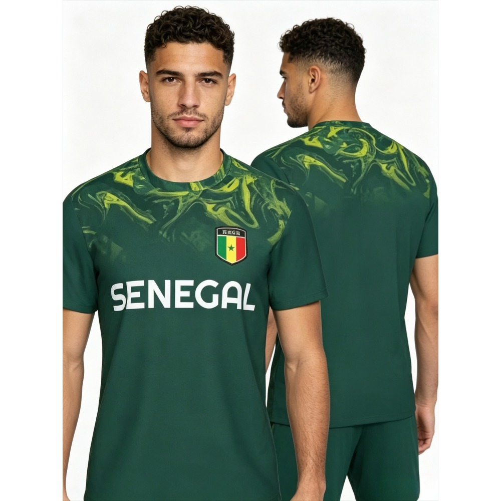 Mens Fashion Casual - 2026 New Summer Senegal Flag Graphic