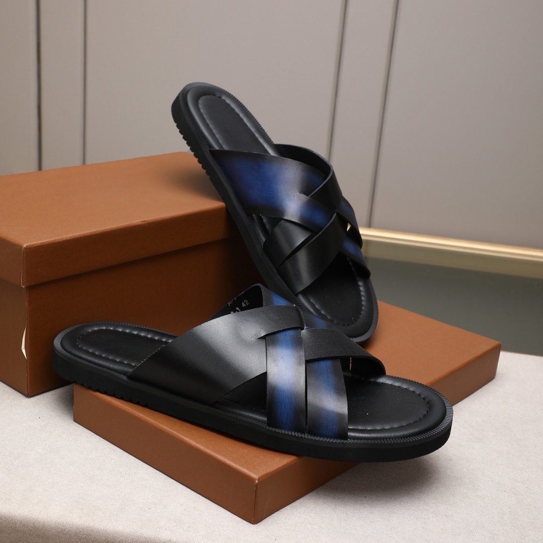 Men'S Fashion Houses - Handmade Fashion Sandals Luxury Brand Men's