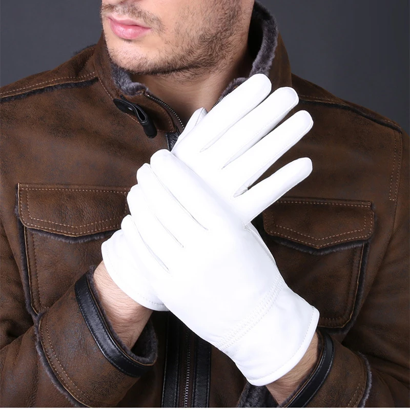 2025 Winter Genuine Leather Wh - Driving Gloves Leather 리뷰 및 가격