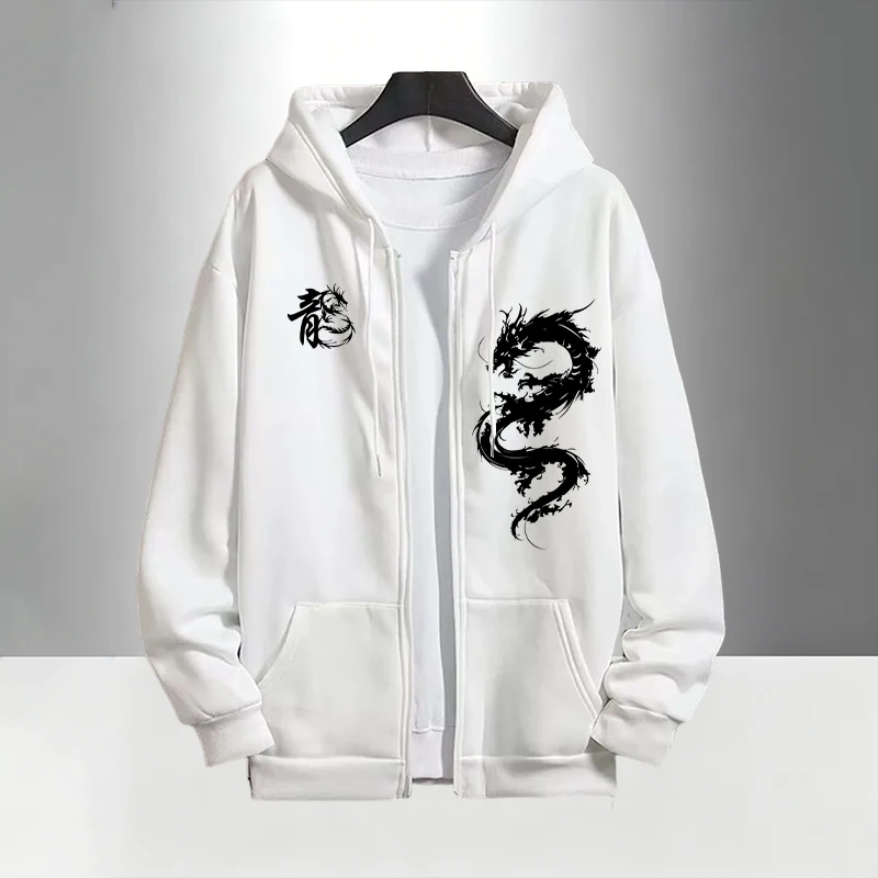 Chinese Dragon Print Tracksuit - Men'S Fashion Zipper Hoodie 리뷰 및 가격