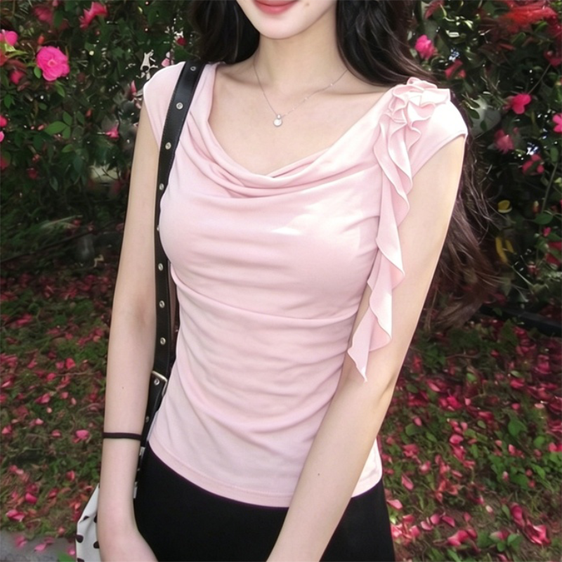 Solid Top Summer New Women Sho - Men'S Fashion Pink Shirt 리뷰 및 가격