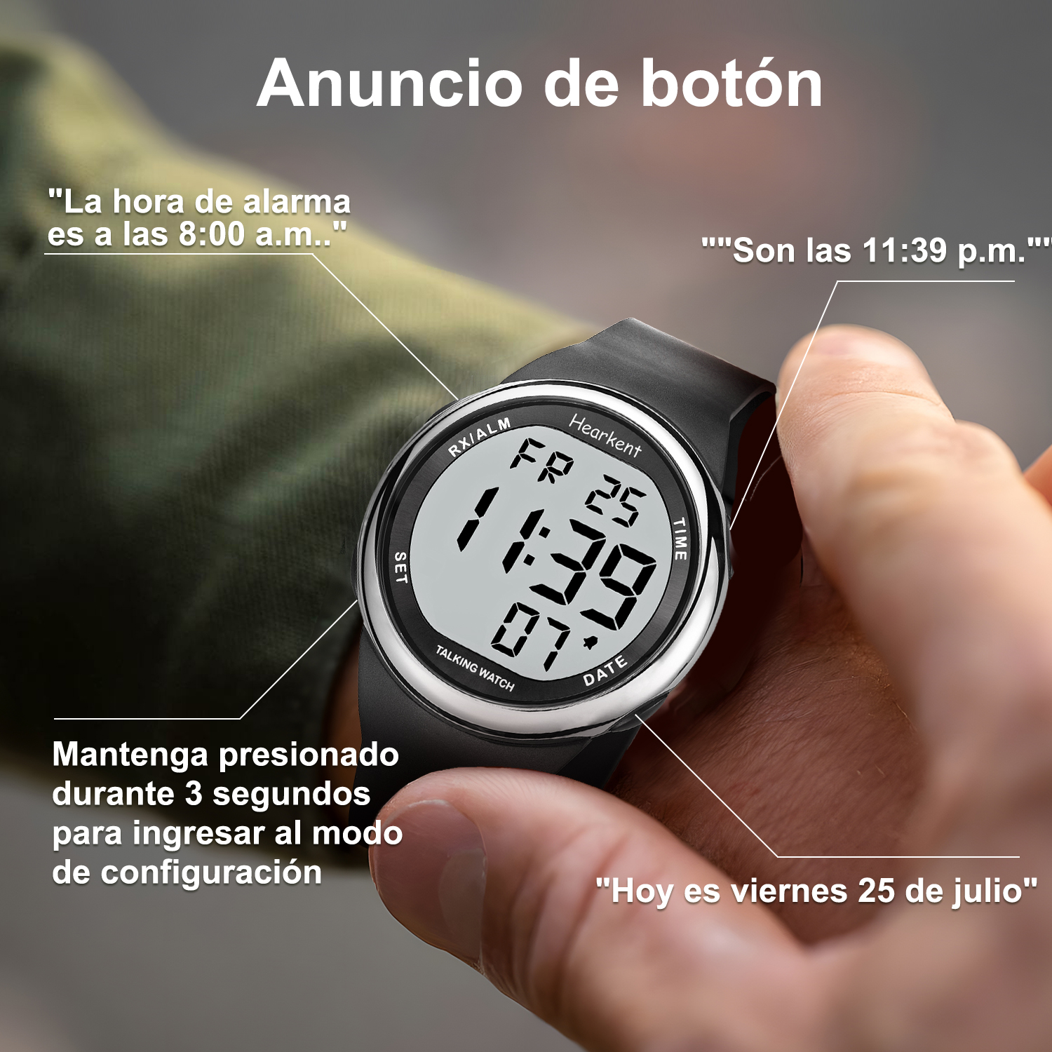 Hearkent Spanish Talking Watch - Men'S Fashion For 60 Year Old 리뷰 및 가격