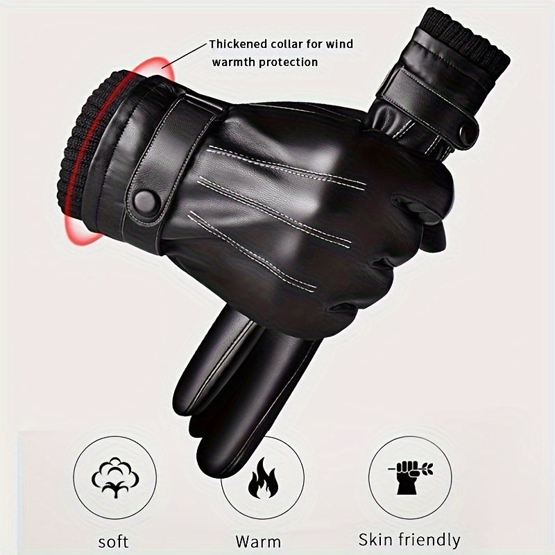 1Pair Winter Gloves Warm Drivi - Driving Gloves Leather 리뷰 및 가격