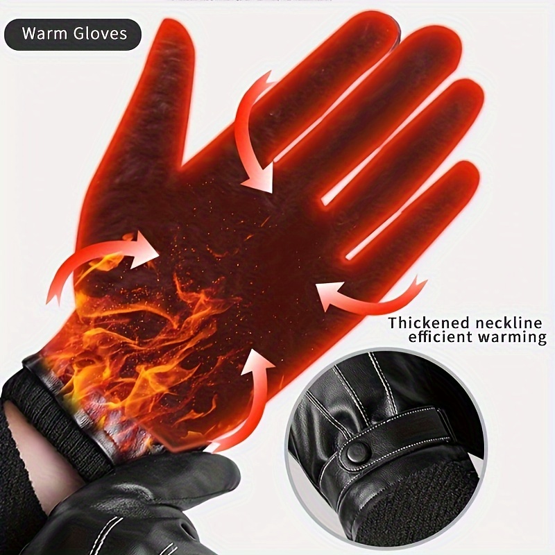 1Pair Winter Gloves Warm Drivi - Driving Gloves Leather 리뷰 및 가격