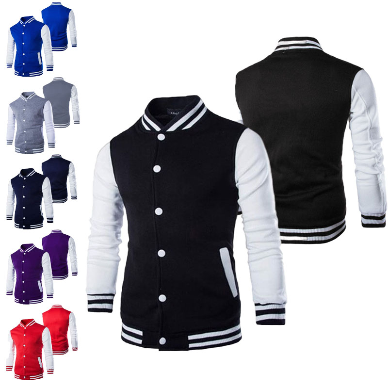 Hoodies Men/Boy Baseball Jacke - Varsity Jacket Letterman 리뷰 및 가격