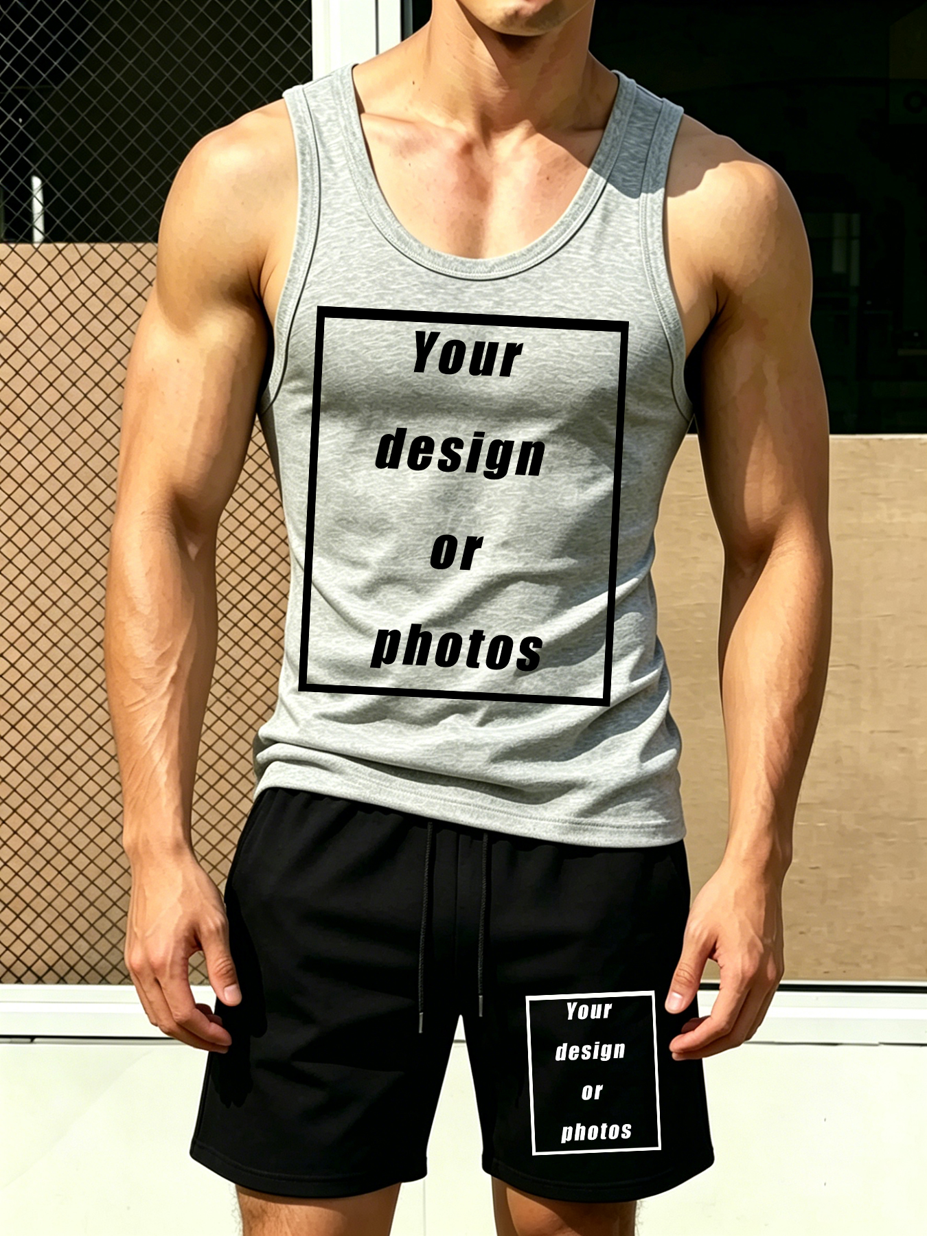 Men's Sports Tank Top Set Shor - Men'S Fashion Clothing 리뷰 및 가격
