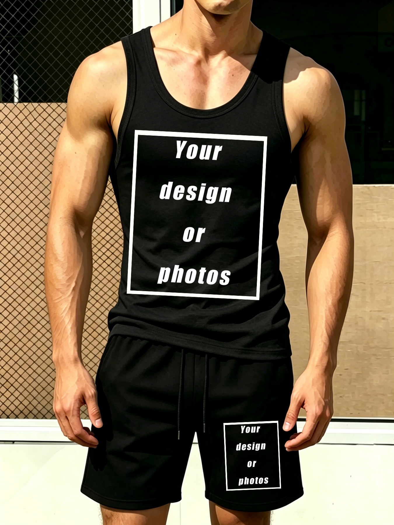 Men's Sports Tank Top Set Shor - Men'S Fashion Clothing 리뷰 및 가격