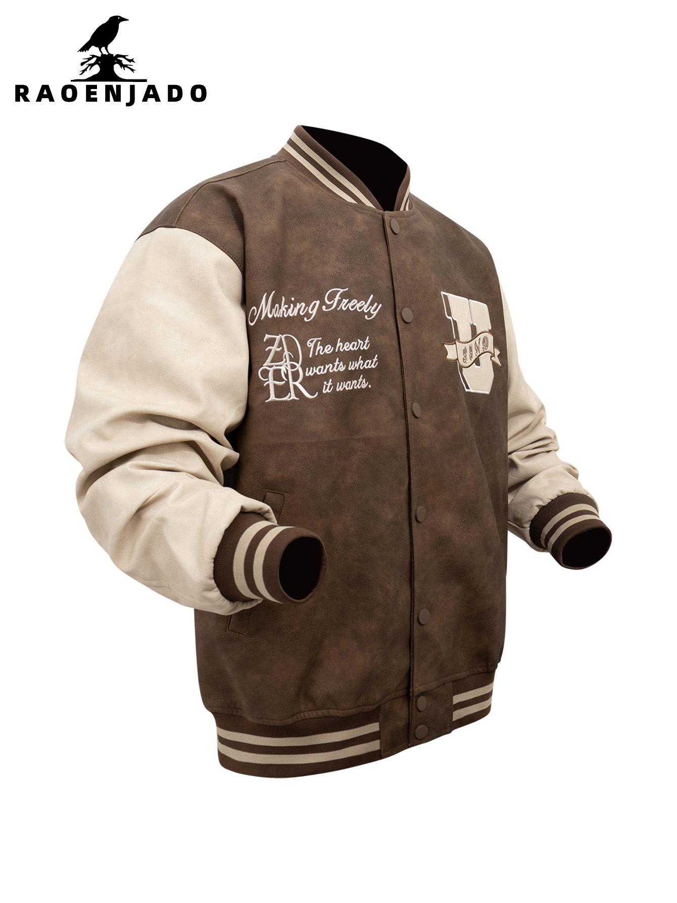 Men's Faux Leather Jackets Vin - Varsity Jacket Letterman 리뷰 및 가격