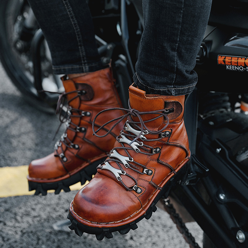 Fashion Men's Cowhide Genuine  - Men'S Fashion Hiking Boots 리뷰 및 가격