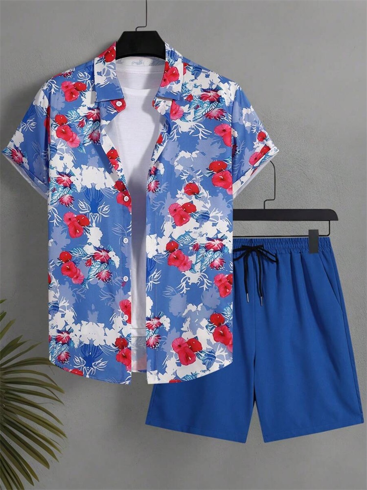 Men's Short-sleeved Shirt Set  - Men'S Fashion Advice 리뷰 및 가격