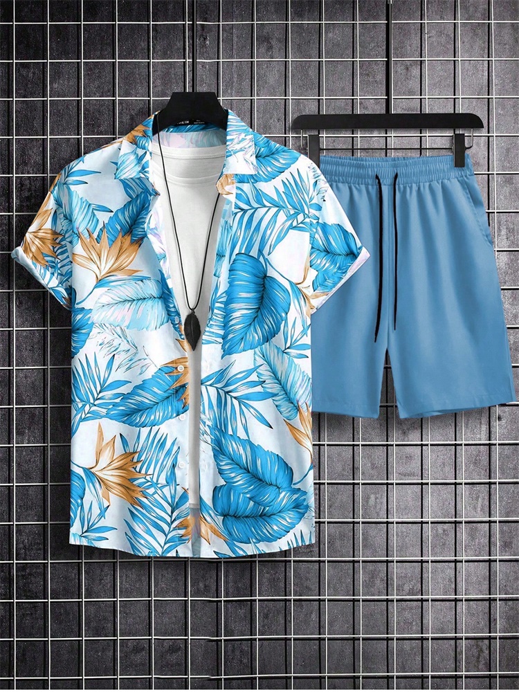 Men's Short-sleeved Shirt Set  - Men'S Fashion Advice 리뷰 및 가격