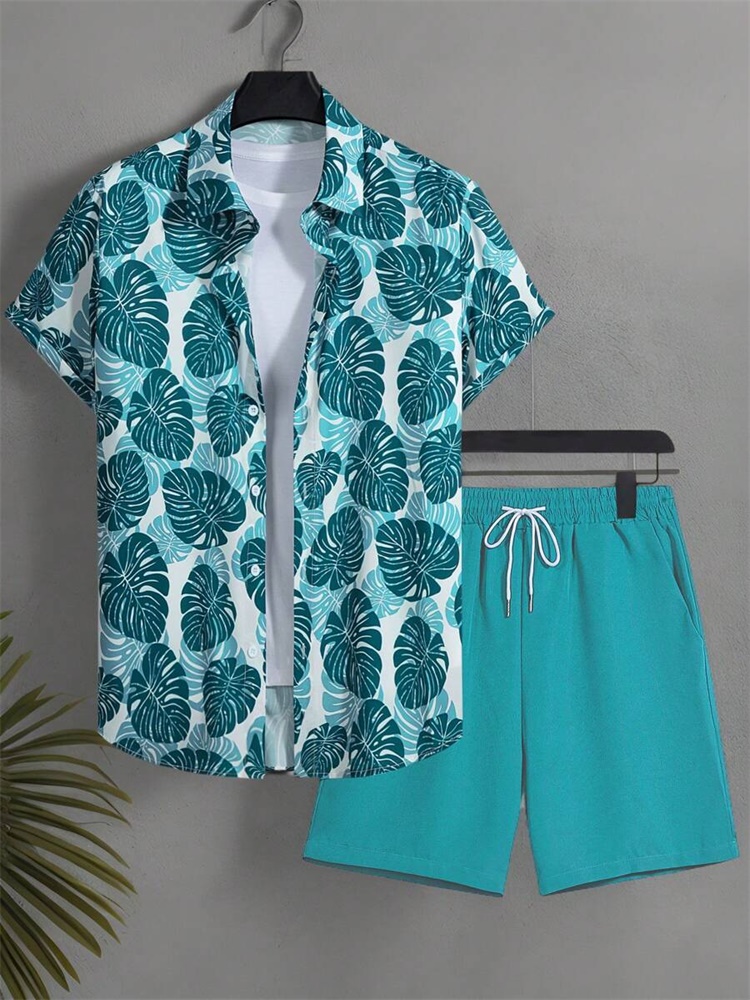 Men's Short-sleeved Shirt Set  - Men'S Fashion Advice 리뷰 및 가격