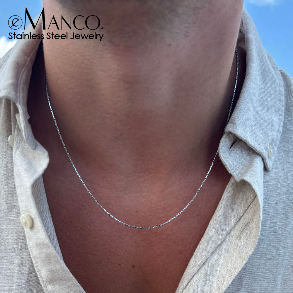 eManco New Wire Chain Necklace - Men'S Fashion For 60 Year Old 리뷰 및 가격