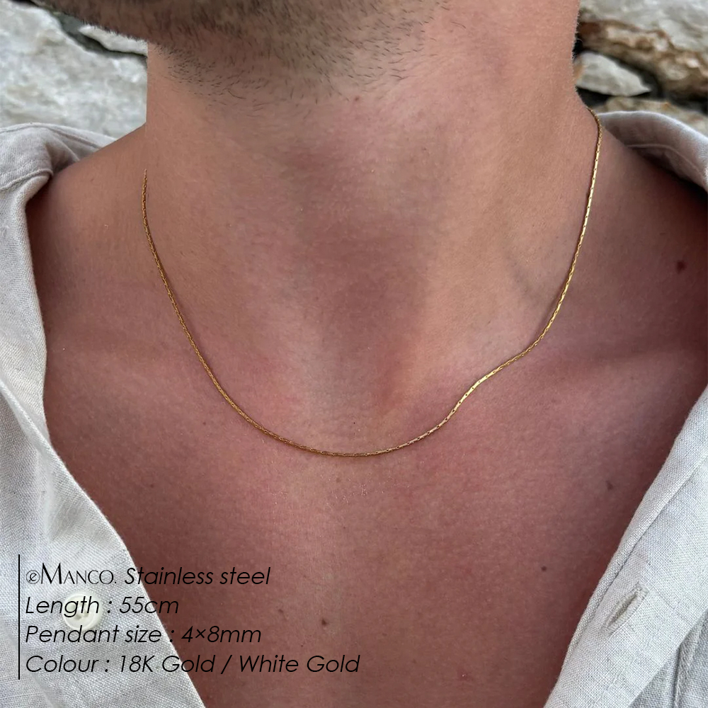eManco New Wire Chain Necklace - Men'S Fashion For 60 Year Old 리뷰 및 가격