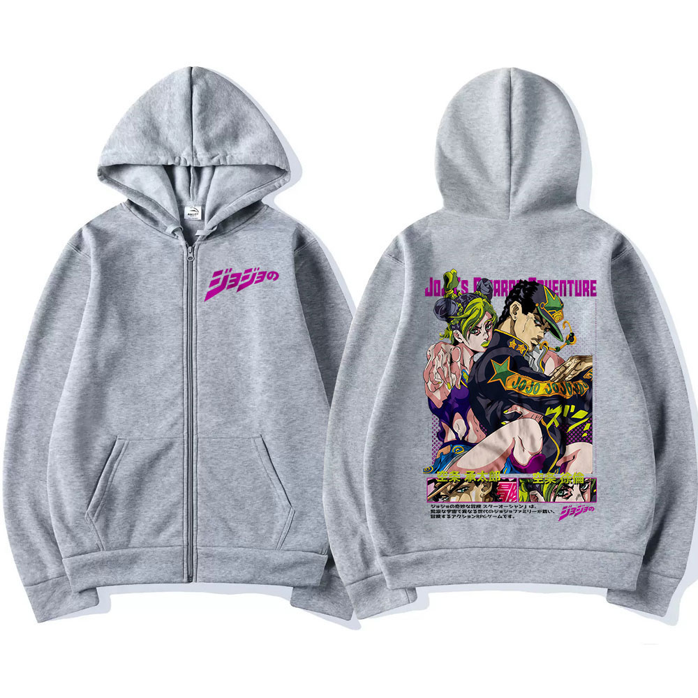 Anime Jojo Bizarre Adventure Z - Men'S Fashion Zipper Hoodie 리뷰 및 가격