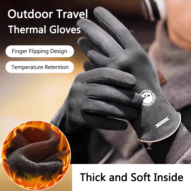 2pc Man Winter Warm Gloves For - Driving Gloves Leather 리뷰 및 가격