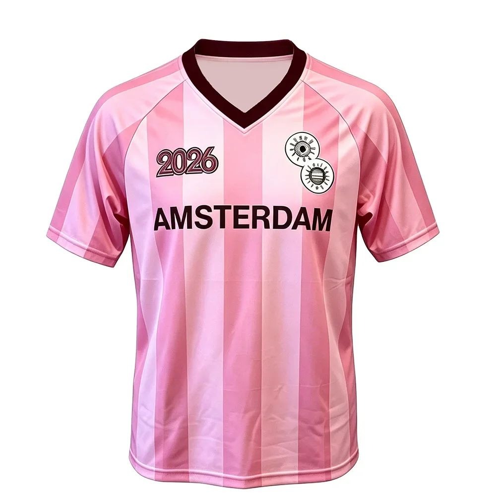 Pink Soccer T-Shirt Harry Styl - Men'S Fashion Pink Shirt 리뷰 및 가격