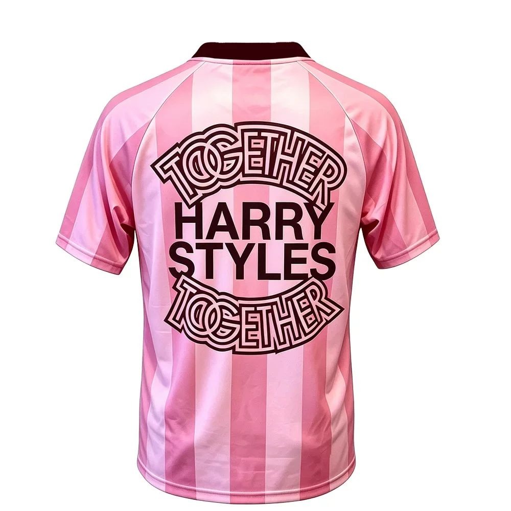 Pink Soccer T-Shirt Harry Styl - Men'S Fashion Pink Shirt 리뷰 및 가격