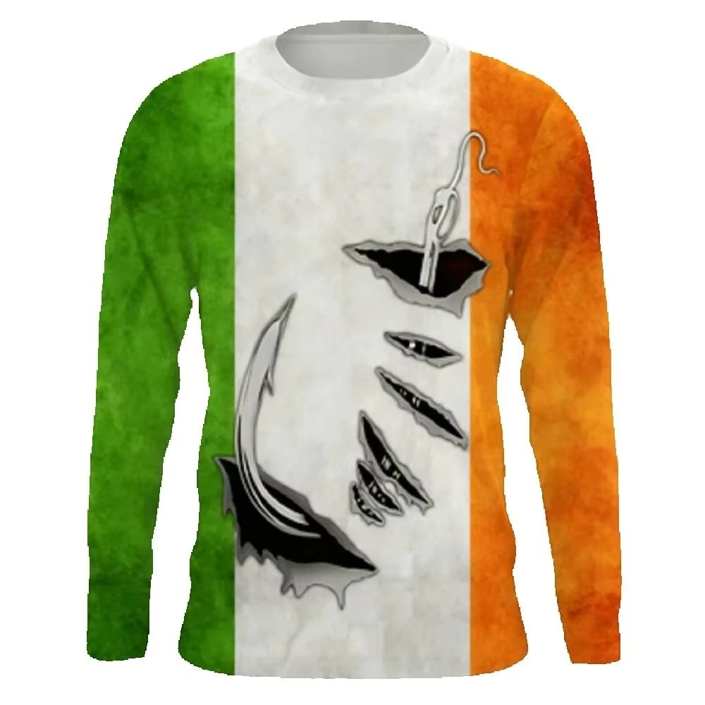 Fashionable Bass Pattern Crew  - Mens Fashion Casual 리뷰 및 가격