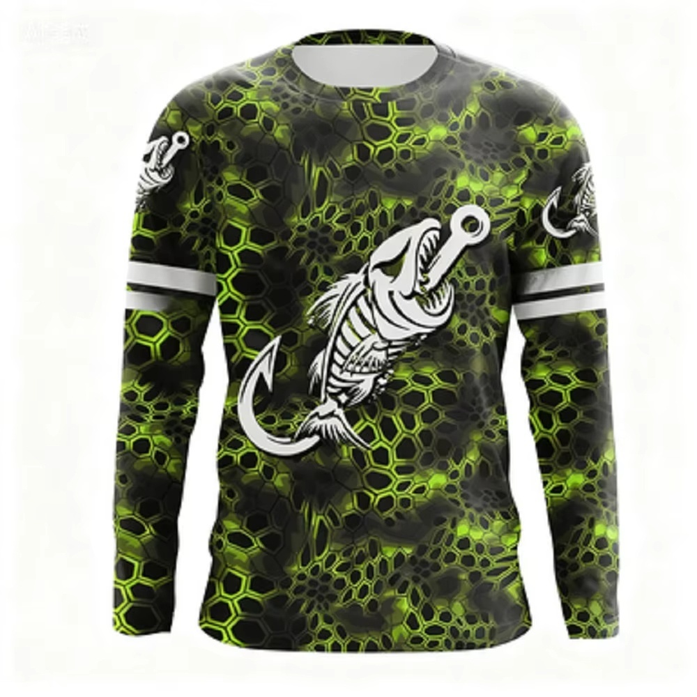Fashionable Bass Pattern Crew  - Mens Fashion Casual 리뷰 및 가격
