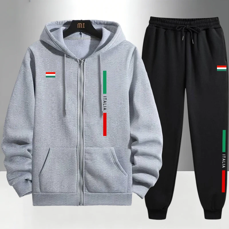 Italy Fashion Men's Set Zipper - Men'S Fashion Zipper Hoodie 리뷰 및 가격