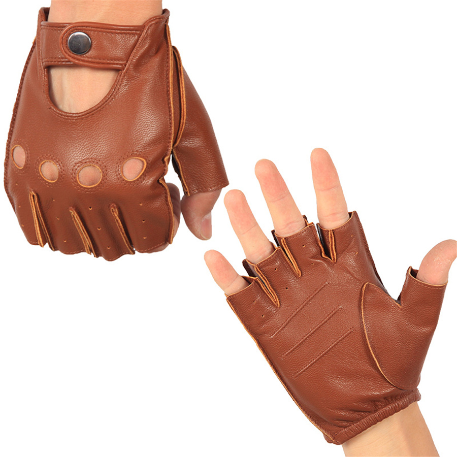 High Quality Man's Half Finger - Driving Gloves Leather 리뷰 및 가격
