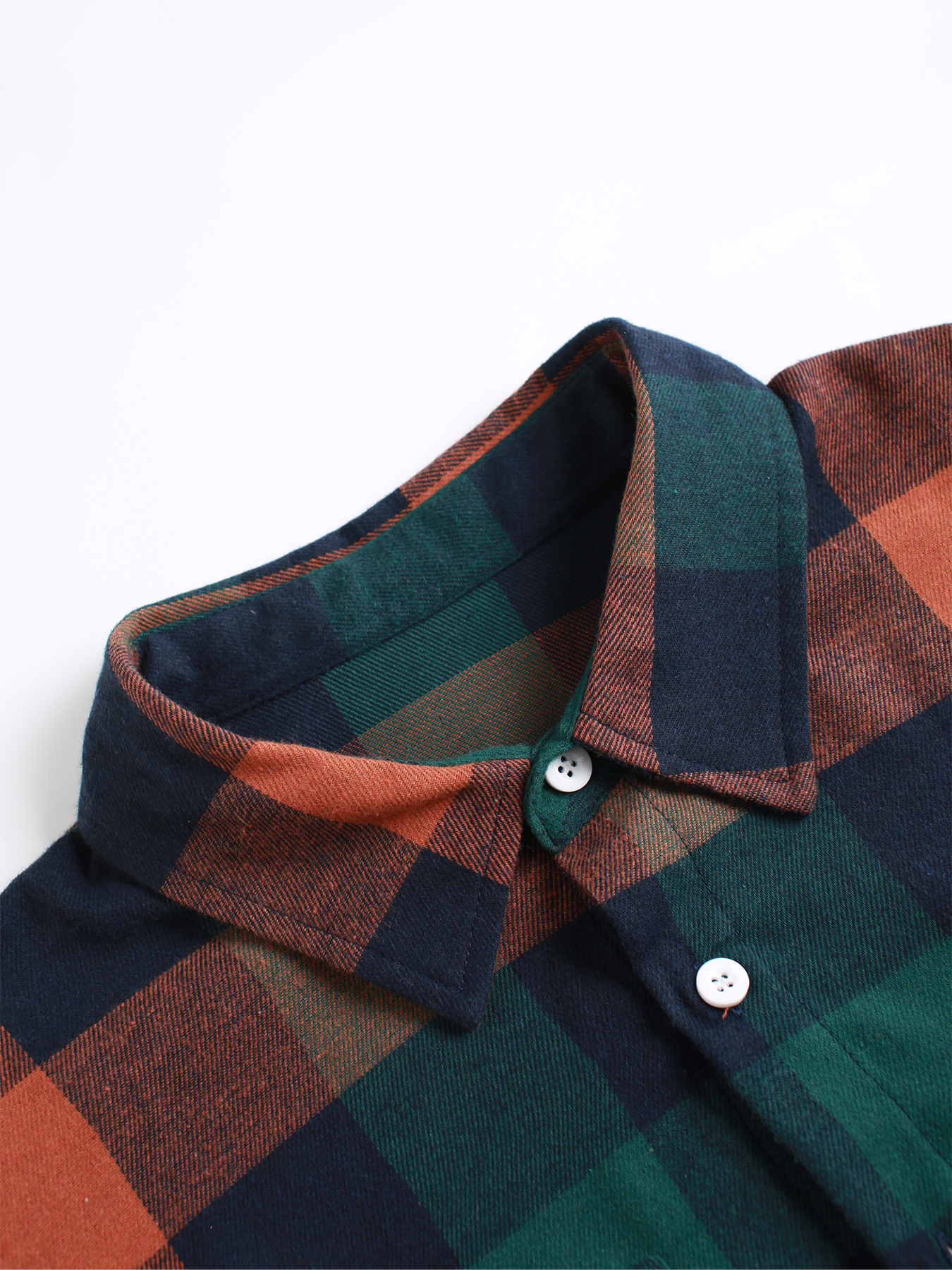 Men's Retro Orange Green Plaid - Mens Fashion Casual 리뷰 및 가격
