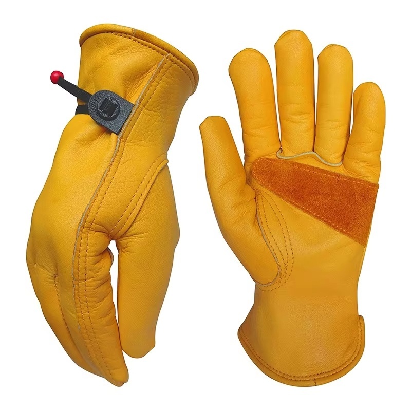 1 Pair Cowhide Heavy Duty Secu - Driving Gloves Leather 리뷰 및 가격