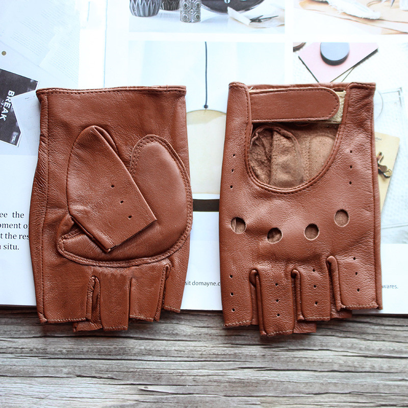 New Women's Sheepskin Half Fin - Driving Gloves Leather 리뷰 및 가격