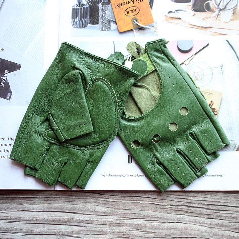New Women's Sheepskin Half Fin - Driving Gloves Leather 리뷰 및 가격