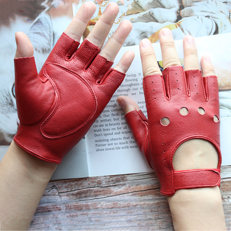 New Women's Sheepskin Half Fin - Driving Gloves Leather 리뷰 및 가격