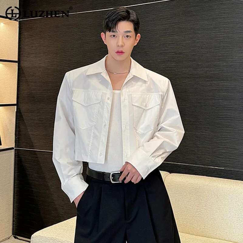 LUZHEN Jackets Design Solid Co - Men'S Fashion Reviews 리뷰 및 가격