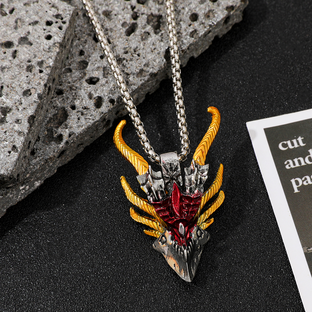 Retro Hip-Hop Evil Dragon Head - Men'S Fashion Model 리뷰 및 가격