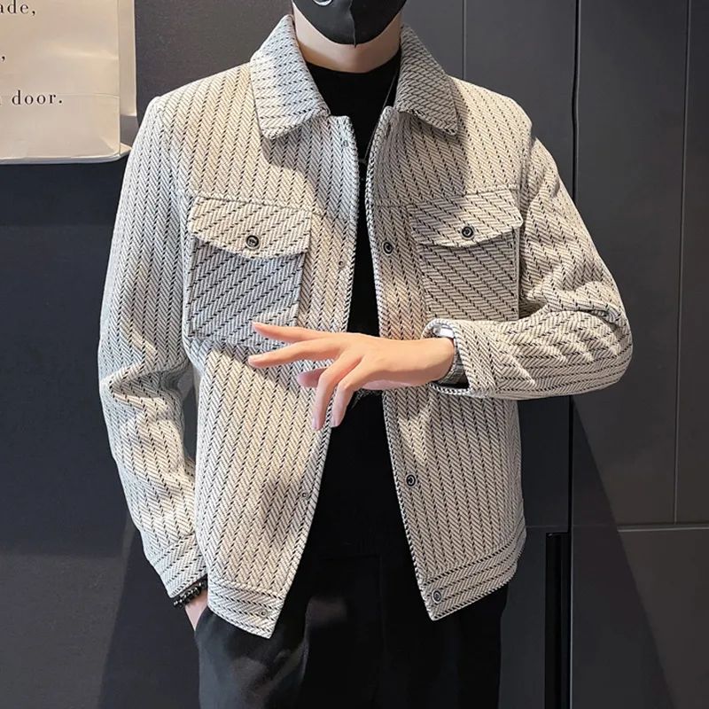 Male Wool & Blends Coats Strip - Men'S Fashion Reviews 리뷰 및 가격