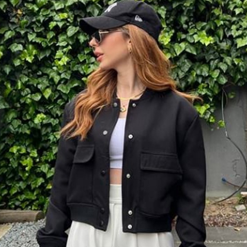 HXAO Women's Bomber Jacket Cro - Varsity Jacket Letterman 리뷰 및 가격