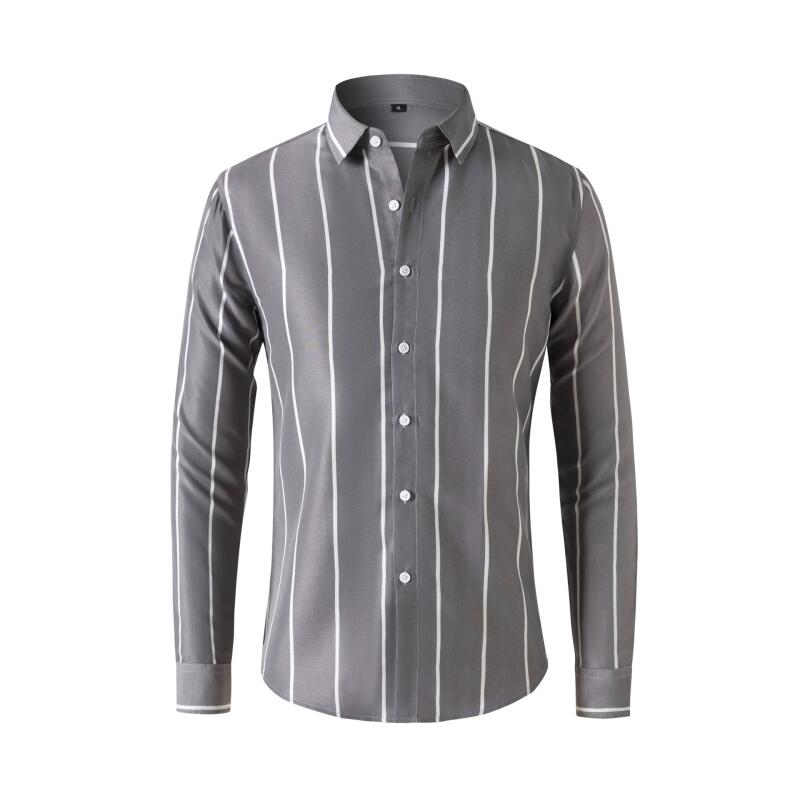 Men's Striped Dress Shirt Long - Men'S Fashion Clothing 리뷰 및 가격