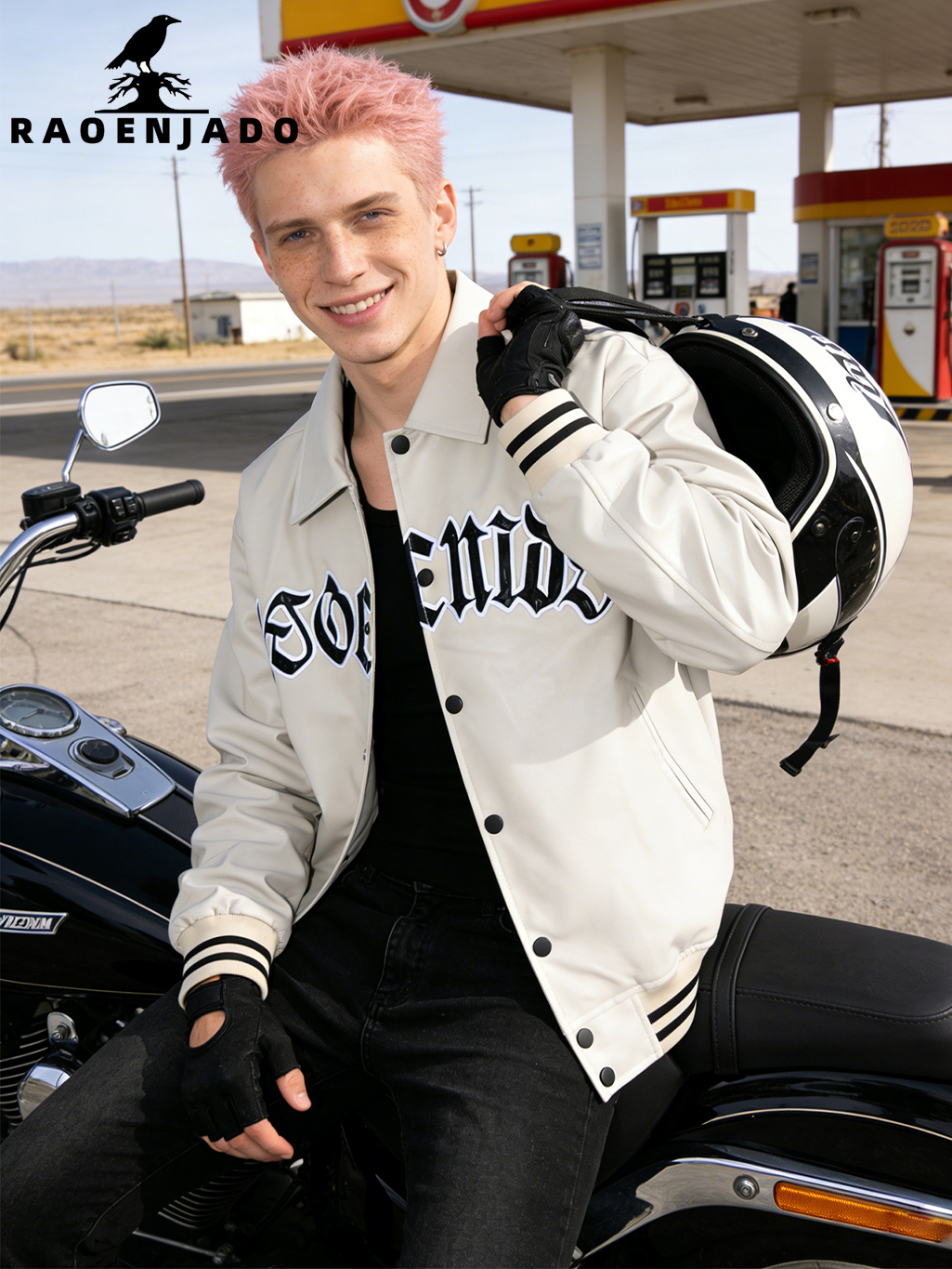 Men's Racing Faux Leather Jack - Varsity Jacket Letterman 리뷰 및 가격