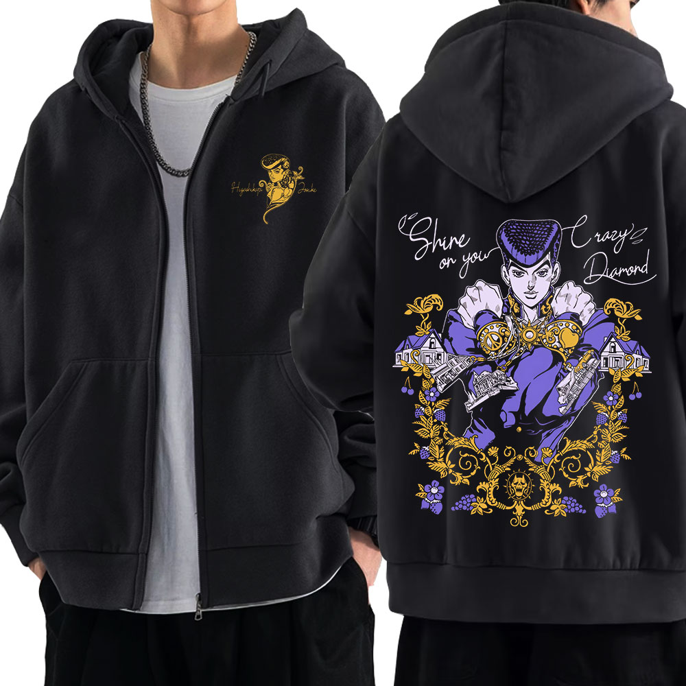 Anime Jojo Bizarre Adventure Z - Men'S Fashion Zipper Hoodie 리뷰 및 가격
