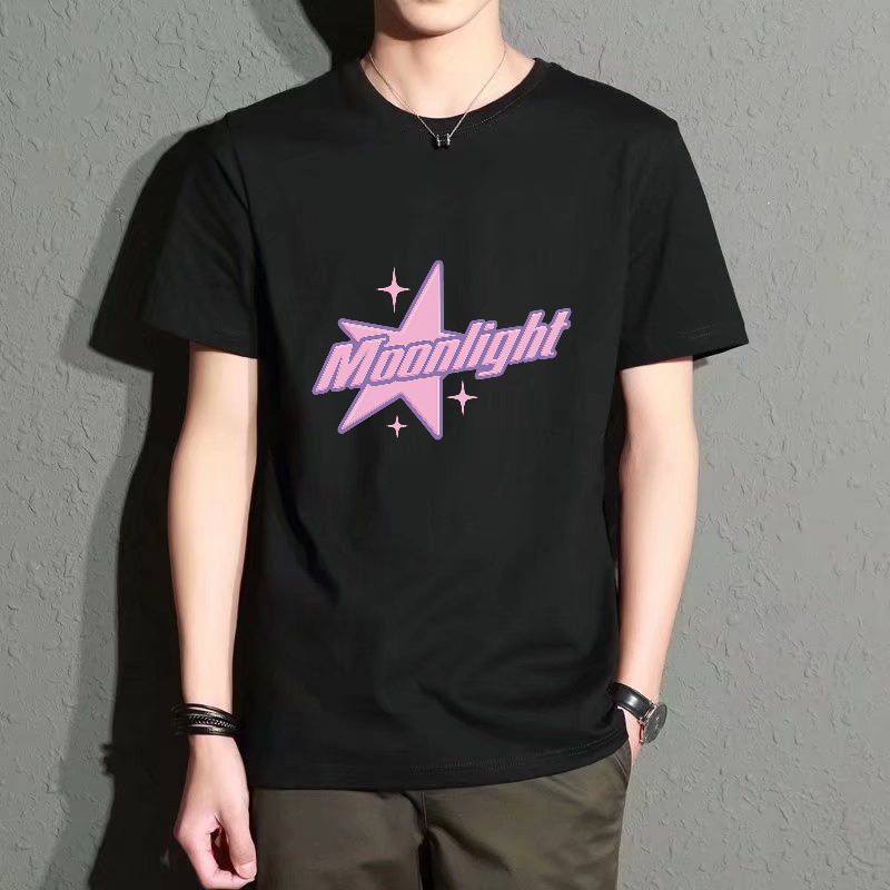 Men's Black Round-Neck Short-S - Men'S Fashion Pink Shirt 리뷰 및 가격