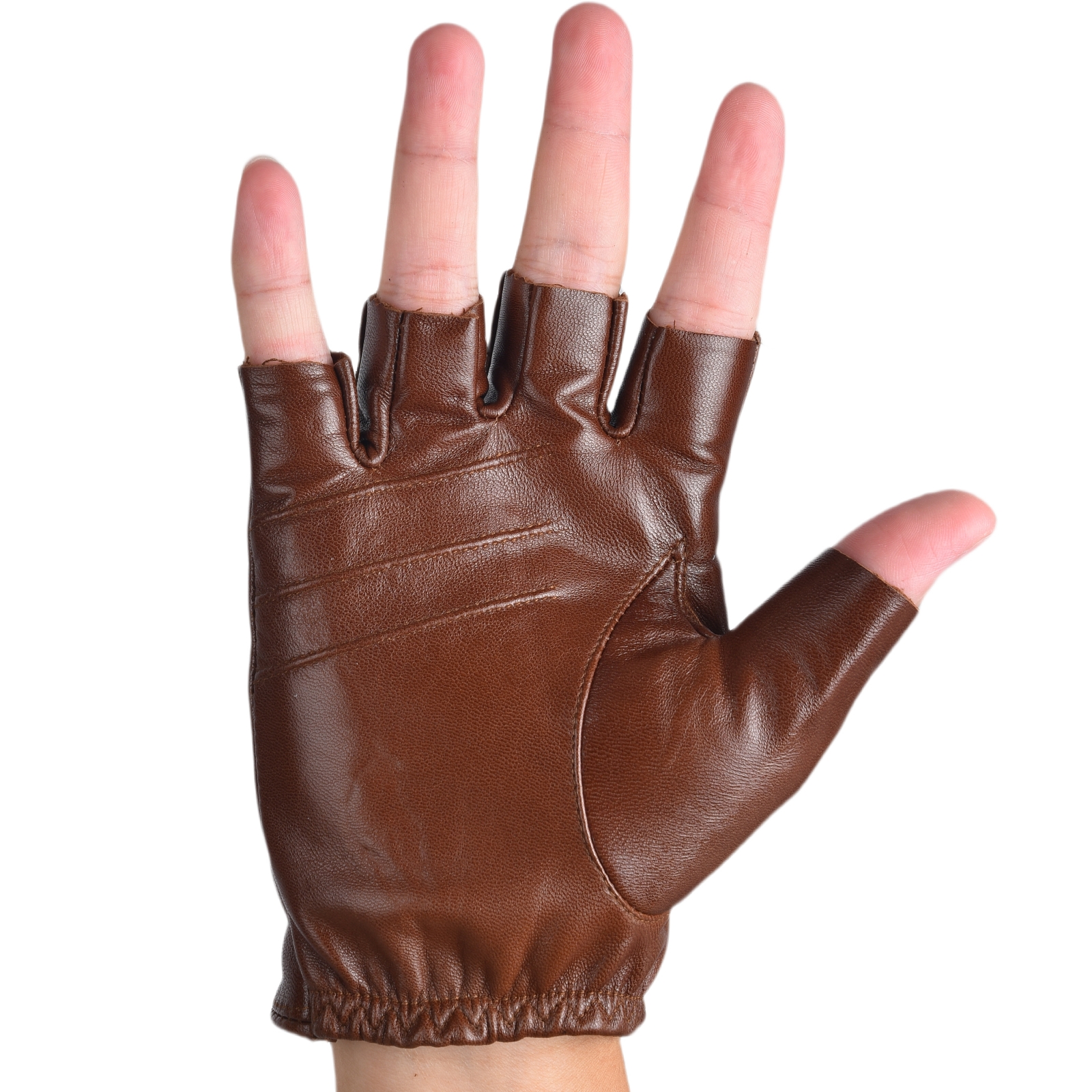 Mens Fingerless Half Finger Le - Driving Gloves Leather 리뷰 및 가격