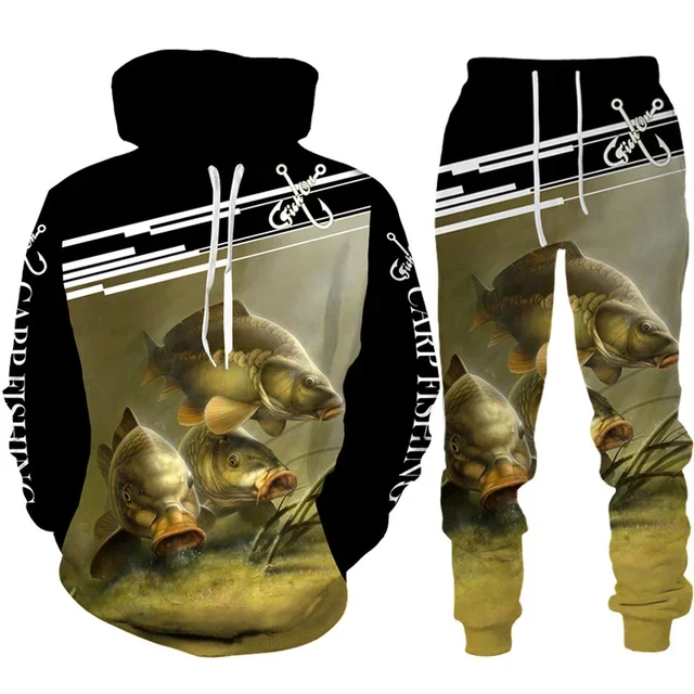 Novelty 3D Fish Printed Men Wo - Mens Fashion Camo Pants 리뷰 및 가격
