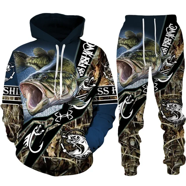 Novelty 3D Fish Printed Men Wo - Mens Fashion Camo Pants 리뷰 및 가격