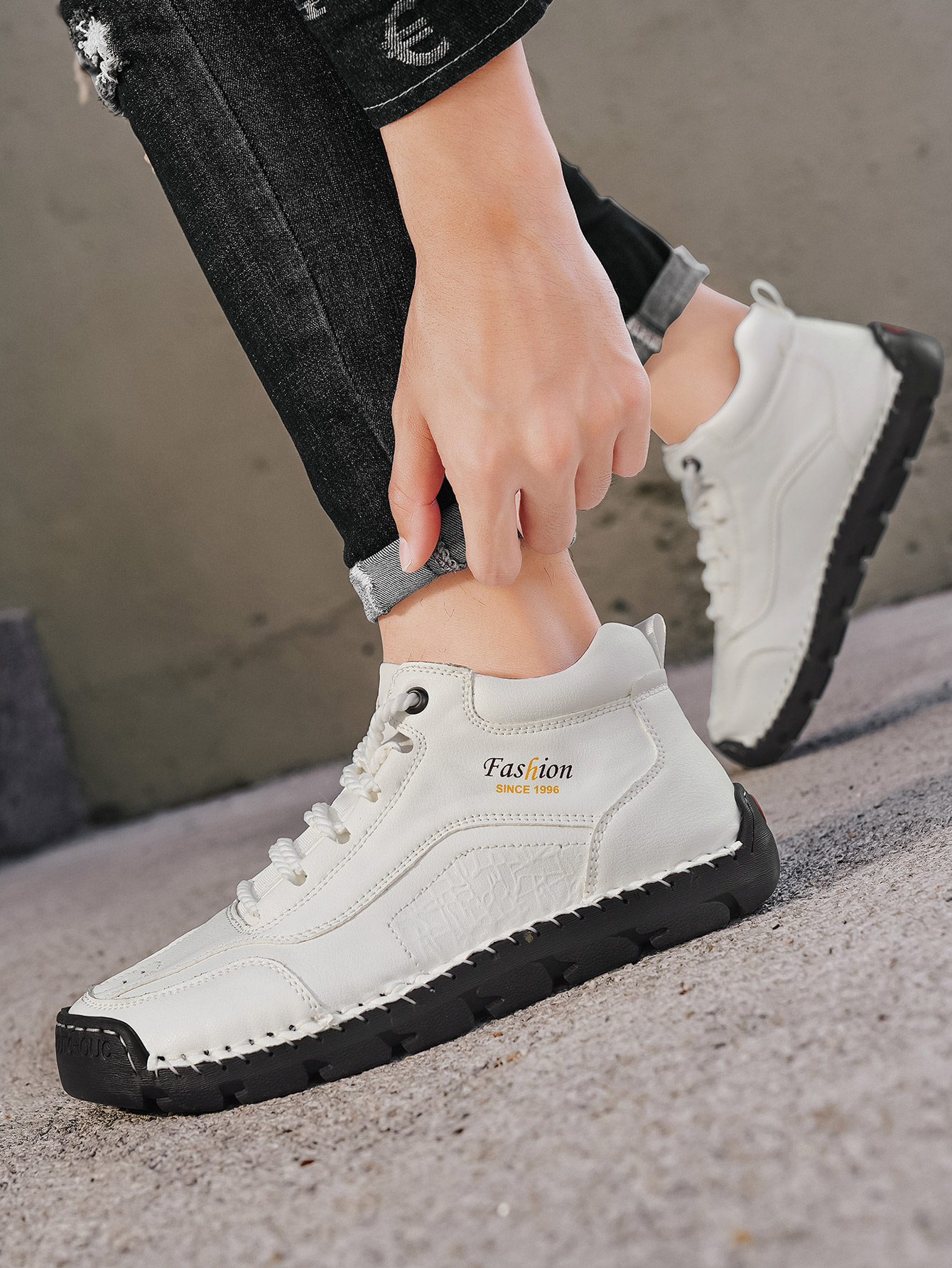 Men's Handmade Mid-Top Casual  - Men'S Fashion Hiking Boots 리뷰 및 가격