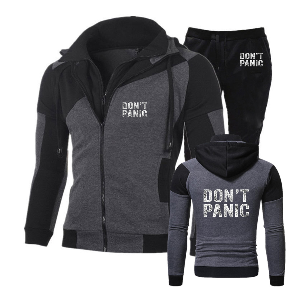 Dont Panic Funny Retro men's s - Men'S Fashion Zipper Hoodie 리뷰 및 가격