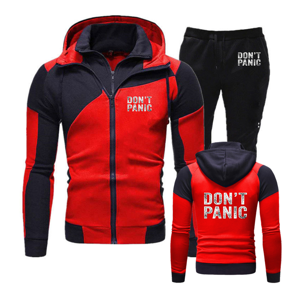 Dont Panic Funny Retro men's s - Men'S Fashion Zipper Hoodie 리뷰 및 가격