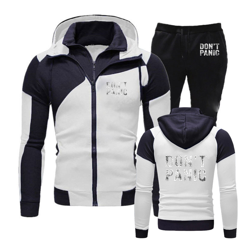 Dont Panic Funny Retro men's s - Men'S Fashion Zipper Hoodie 리뷰 및 가격