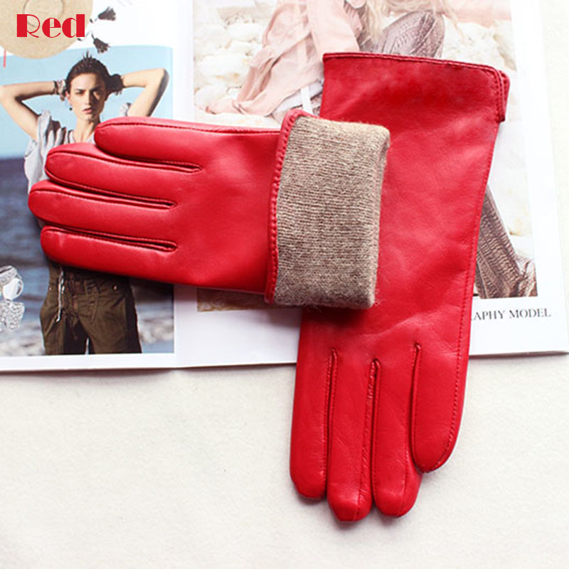 Women's Color Sheepskin Leathe - Driving Gloves Leather 리뷰 및 가격