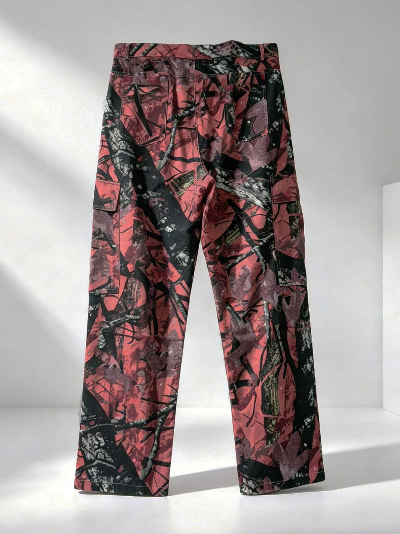 Men's Camo Straight Leg Loose  - Mens Fashion Camo Pants 리뷰 및 가격