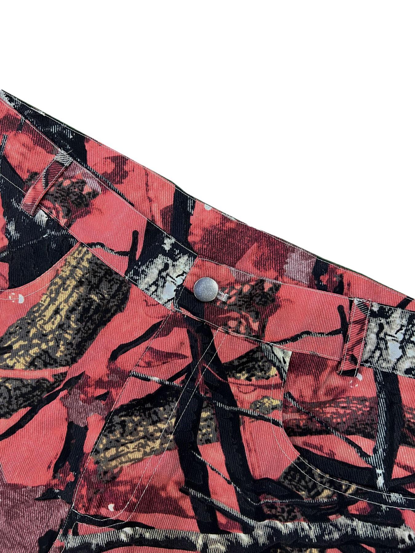 Men's Camo Straight Leg Loose  - Mens Fashion Camo Pants 리뷰 및 가격